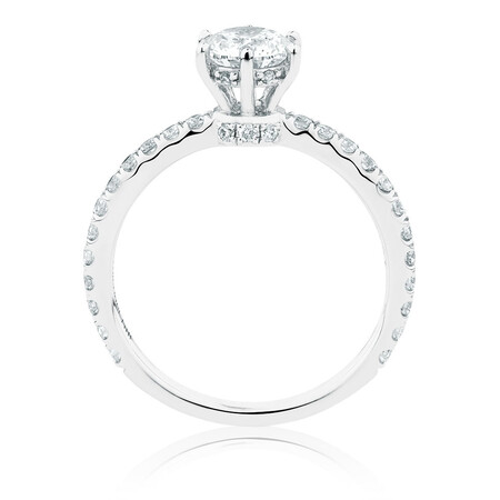 Sir Michael Hill Designer Engagement Ring With 1 Carat TW Of Diamonds In 14ct White & Rose Gold Sir Michael Hill Designer Engagement Ring With 1 Carat TW Of Diamonds In 14ct White & Rose Gold