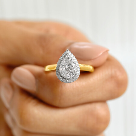 Engagement Ring with 3/4 Carat TW of Diamonds in 10kt Yellow & White Gold Engagement Ring with 3/4 Carat TW of Diamonds in 10kt Yellow & White Gold