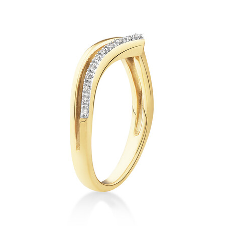 Wedding Band with Diamonds in 10kt Yellow & White Gold Wedding Band with Diamonds in 10kt Yellow & White Gold