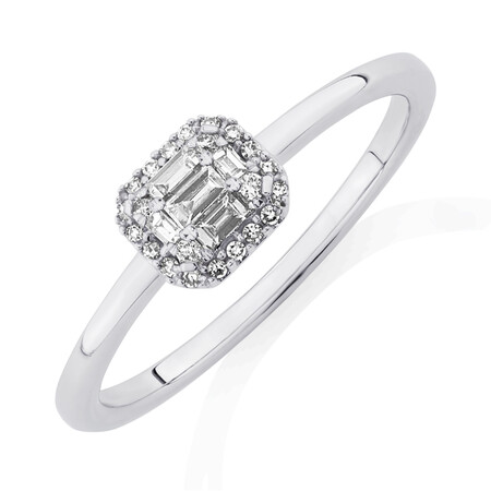 Evermore Promise Ring with 0.15 Carat TW of Diamonds in 10kt White Gold