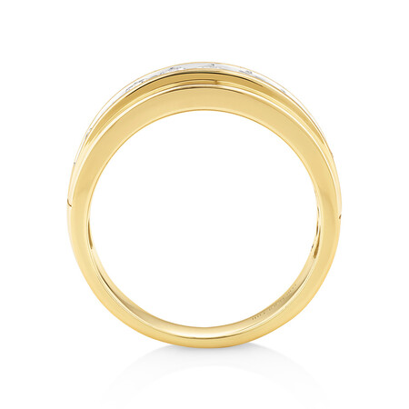 Men's Ring with 1 Carat TW of Diamonds in 10kt Yellow Gold Men's Ring with 1 Carat TW of Diamonds in 10kt Yellow Gold