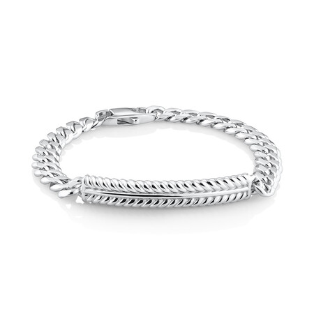 21cm (8") Figaro Bracelet in Sterling Silver 21cm (8") Figaro Bracelet in Sterling Silver