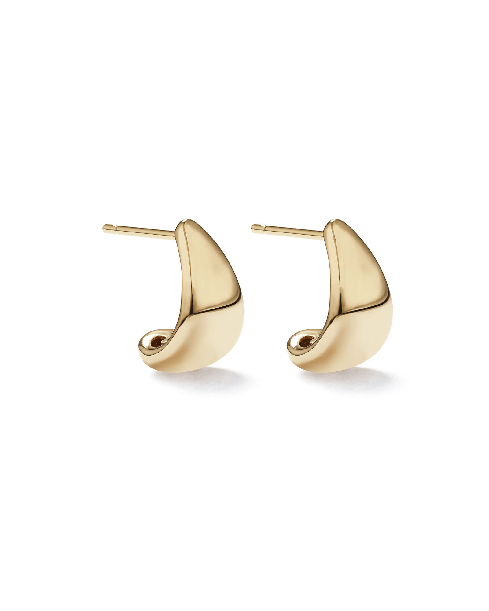 Gold hoop post earrings 2025