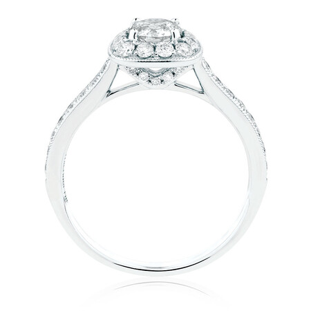 Engagement Ring With 1 Carat TW Of Diamonds In 14kt White Gold Engagement Ring With 1 Carat TW Of Diamonds In 14kt White Gold