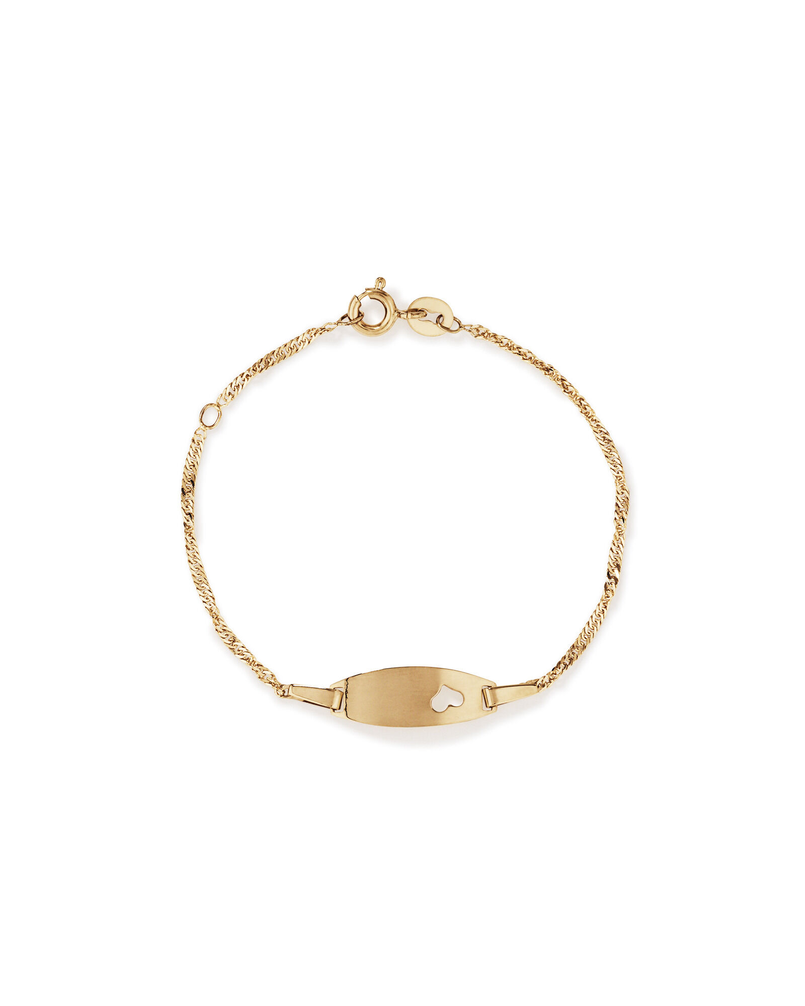 14cm 5.5 Baby Identity Bracelet in 10kt Yellow Gold