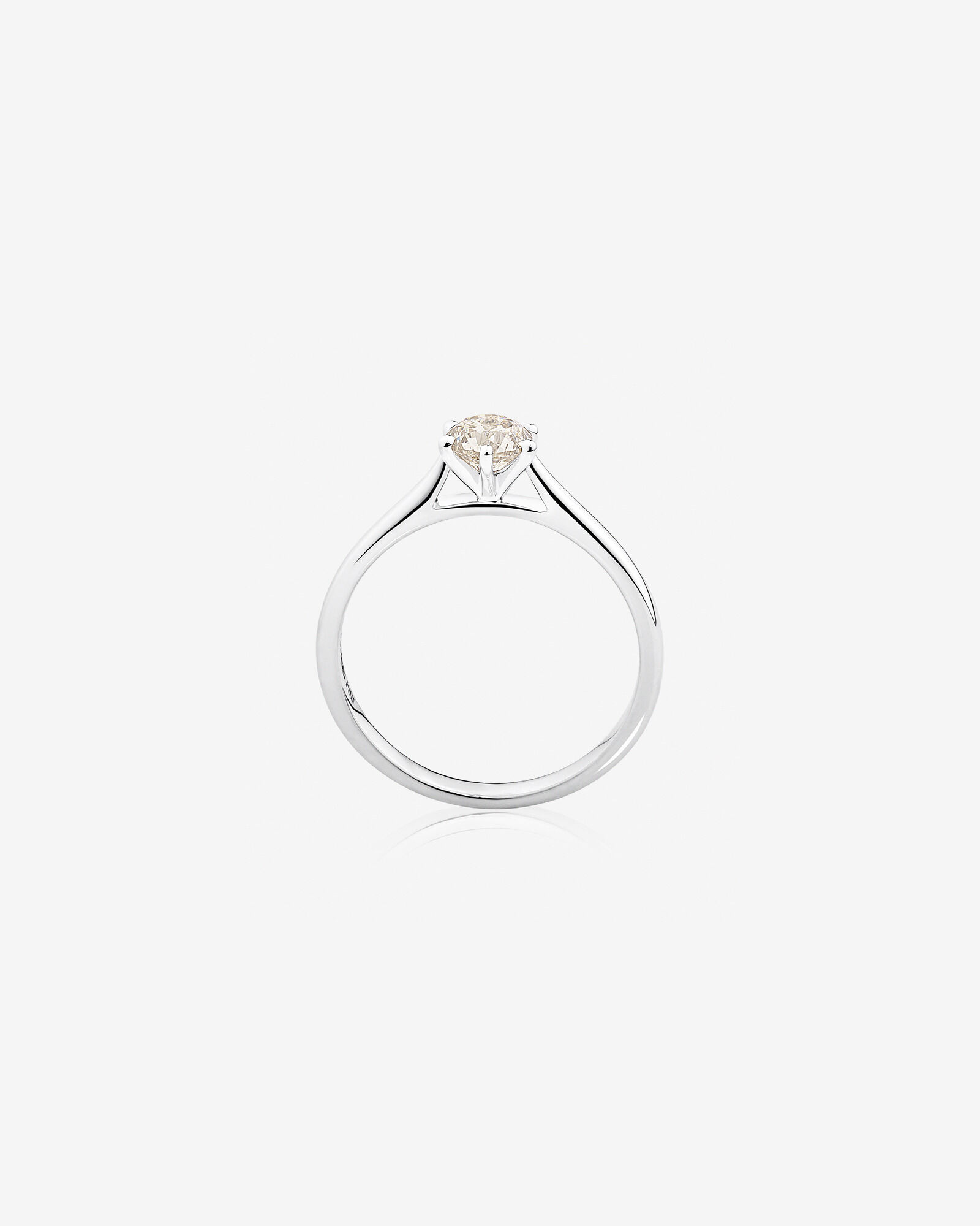Solitaire Engagement Ring With a 1/2 Carat TW Diamond in 14kt White Gold