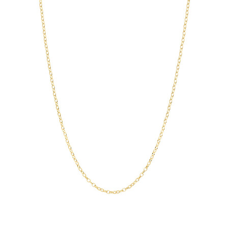 70cm (28") Oval Rolo Chain in 10kt Yellow Gold 70cm (28") Oval Rolo Chain in 10kt Yellow Gold