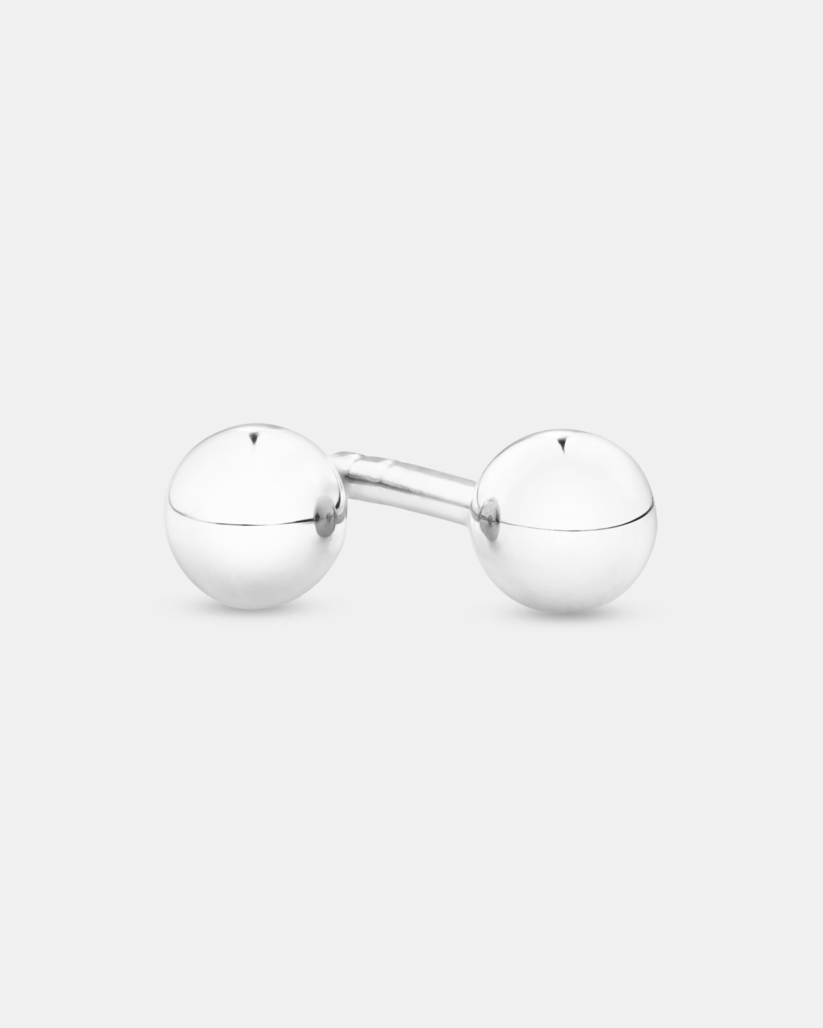 3mm Ball Stud Earrings 10kt White Gold