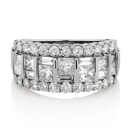 Ring with 2 Carat TW of Diamonds in 14kt White Gold Ring with 2 Carat TW of Diamonds in 14kt White Gold