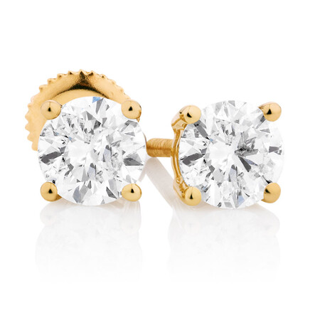 Classic Stud Earrings with 0.96 Carat TW of Diamonds in 14kt Yellow Gold Classic Stud Earrings with 0.96 Carat TW of Diamonds in 14kt Yellow Gold