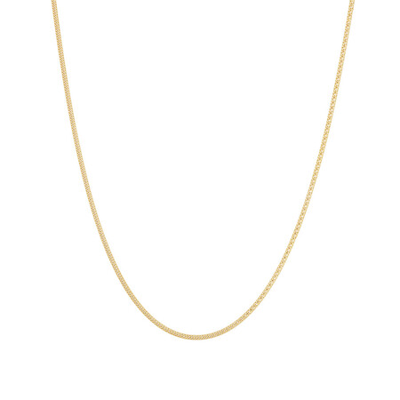 45cm (18") Double Curb Chain in 10kt Yellow Gold 45cm (18") Double Curb Chain in 10kt Yellow Gold