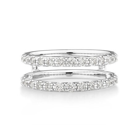 Enhancer Ring with 1/2 Carat TW of Diamonds in 14kt White Gold Enhancer Ring with 1/2 Carat TW of Diamonds in 14kt White Gold