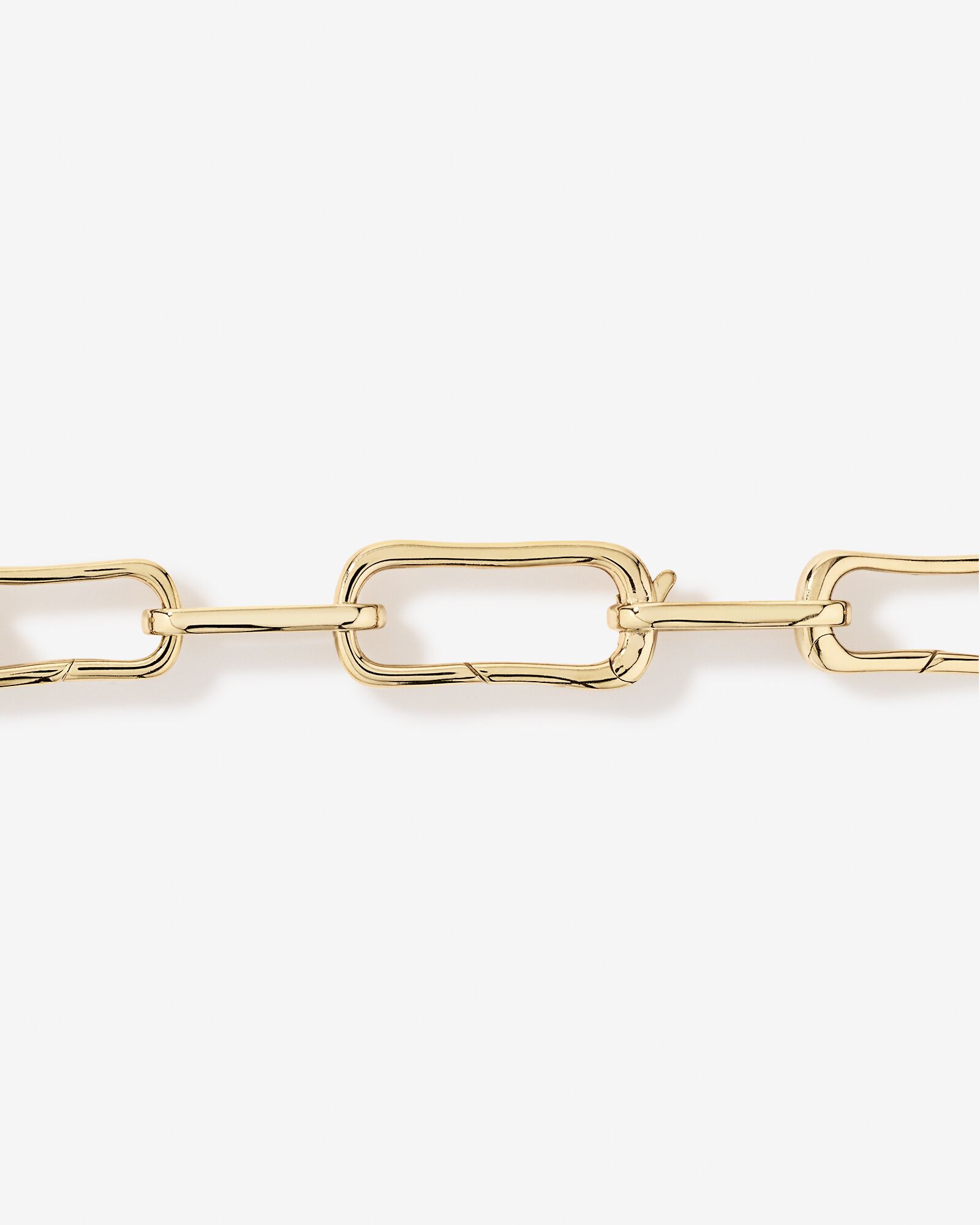 20.5cm (8.1") Alternate Clip Link Bracelet in 18kt Yellow Gold Vermeil