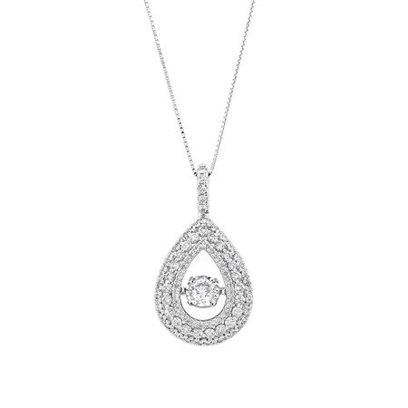 Everlight Pear Pendant with 1.00kt TW of Diamonds in 10kt White Gold Everlight Pear Pendant with 1.00kt TW of Diamonds in 10kt White Gold