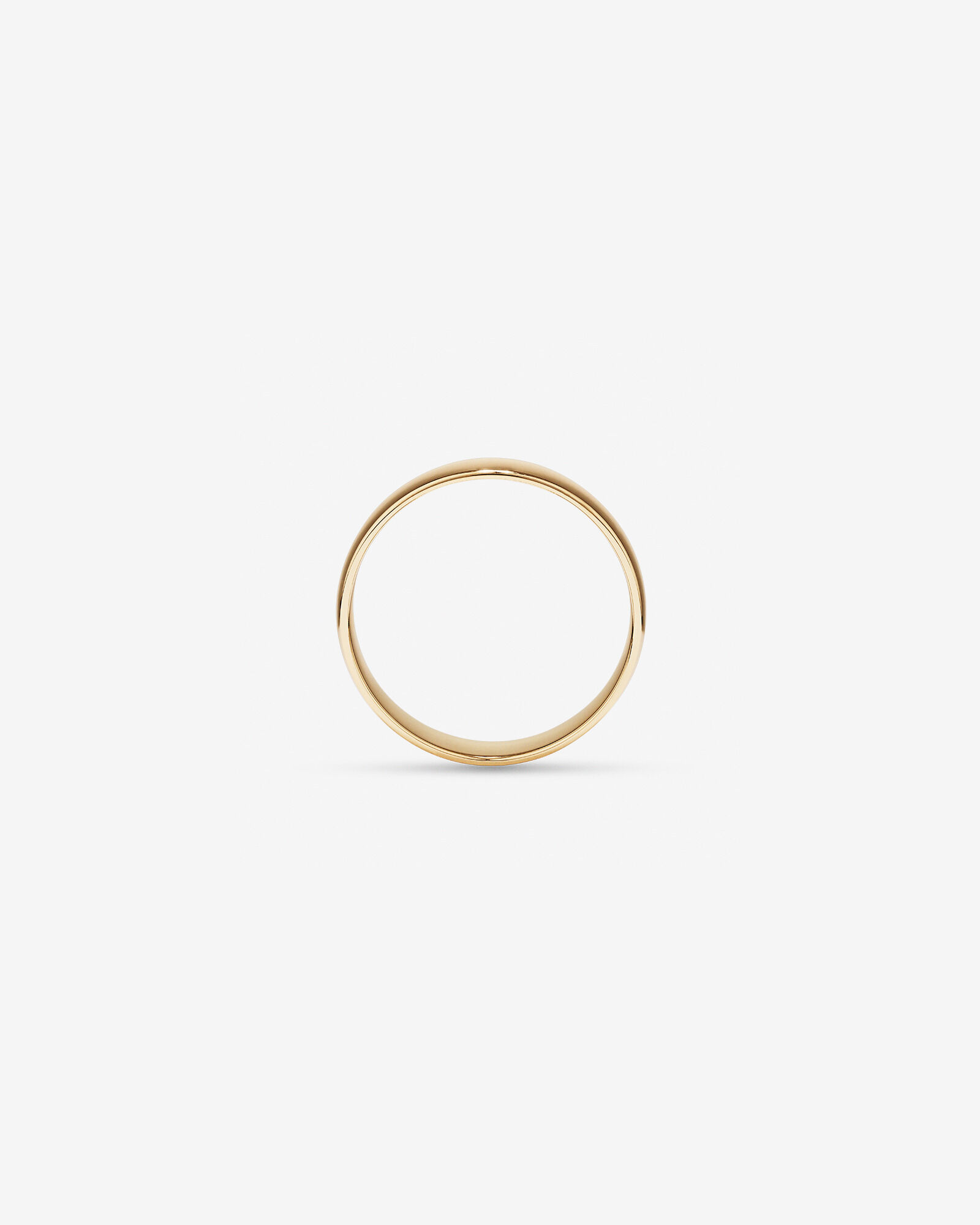 5mm Lite Half Round Wedding Band in 10kt Yellow Gold
