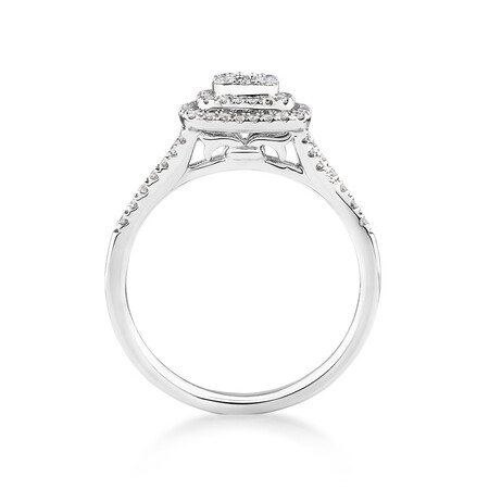 Engagement Ring with 1/2 Carat TW of Diamonds in 10kt White Gold Engagement Ring with 1/2 Carat TW of Diamonds in 10kt White Gold