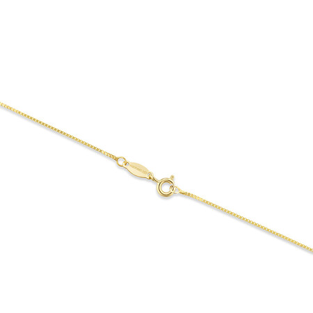45cm (18") 1mm Width Diamond Cut Box Chain in 14kt Yellow Gold 45cm (18") 1mm Width Diamond Cut Box Chain in 14kt Yellow Gold