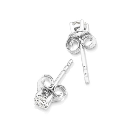 Classic Stud Earrings with 0.23 Carat TW of Diamonds in 10kt White Gold Classic Stud Earrings with 0.23 Carat TW of Diamonds in 10kt White Gold