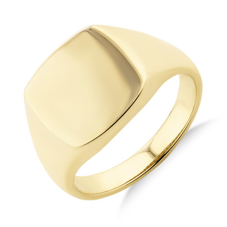 Men's Signet Ring in 10kt Yellow Gold Men's Signet Ring in 10kt Yellow Gold