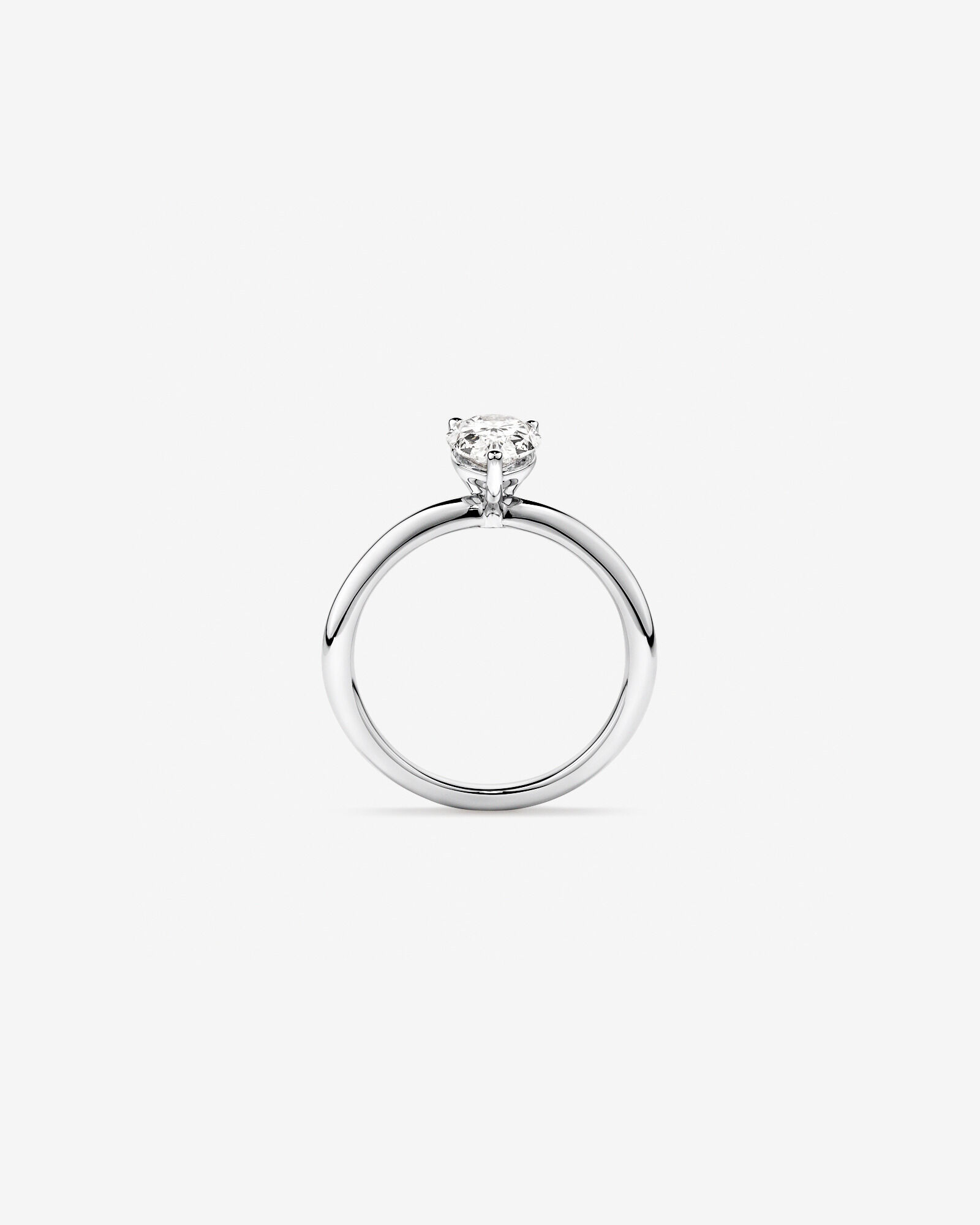1.25 Carat TW Pear Laboratory-Grown Diamond Solitaire Engagement ring in 14kt Gold