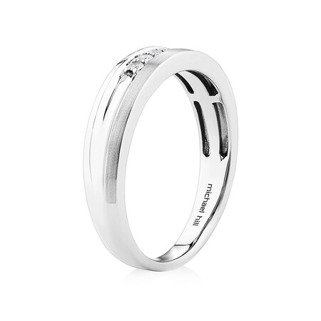 Ring with 0.10 Carat TW of Diamonds in 10kt White Gold Ring with 0.10 Carat TW of Diamonds in 10kt White Gold