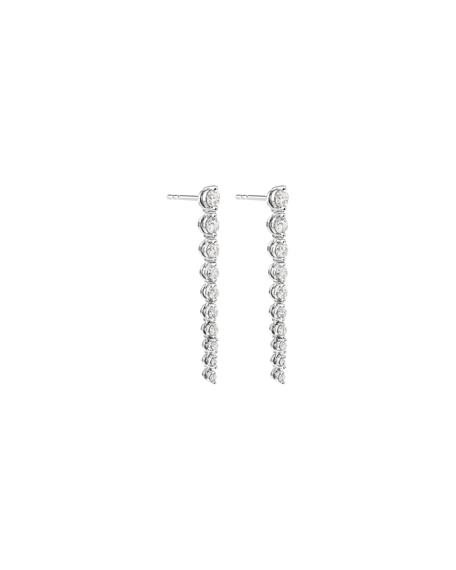 White gold diamond drop earrings cheap