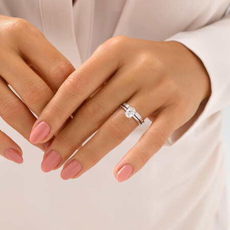 Solitaire Engagement Ring with 1 Carat TW of Diamond in 14kt White Gold Solitaire Engagement Ring with 1 Carat TW of Diamond in 14kt White Gold