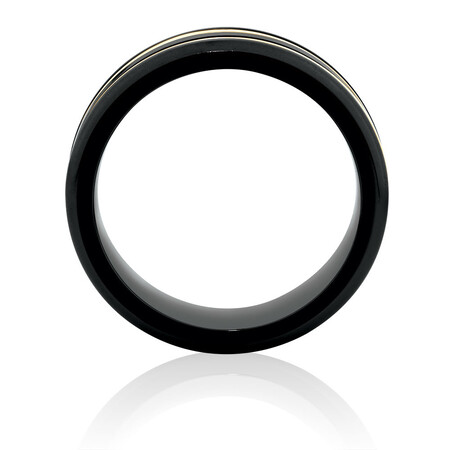 Ring in Black Titanium & 10kt Yellow Gold Ring in Black Titanium & 10kt Yellow Gold
