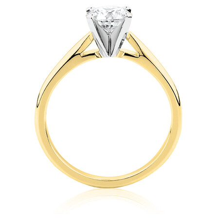 Evermore Engagement Ring with 1 Carat TW of Diamonds in 14kt Yellow & White Gold Evermore Engagement Ring with 1 Carat TW of Diamonds in 14kt Yellow & White Gold