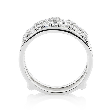 Enhancer Ring with 0.45 Carat TW of Diamonds in 10kt White Gold Enhancer Ring with 0.45 Carat TW of Diamonds in 10kt White Gold