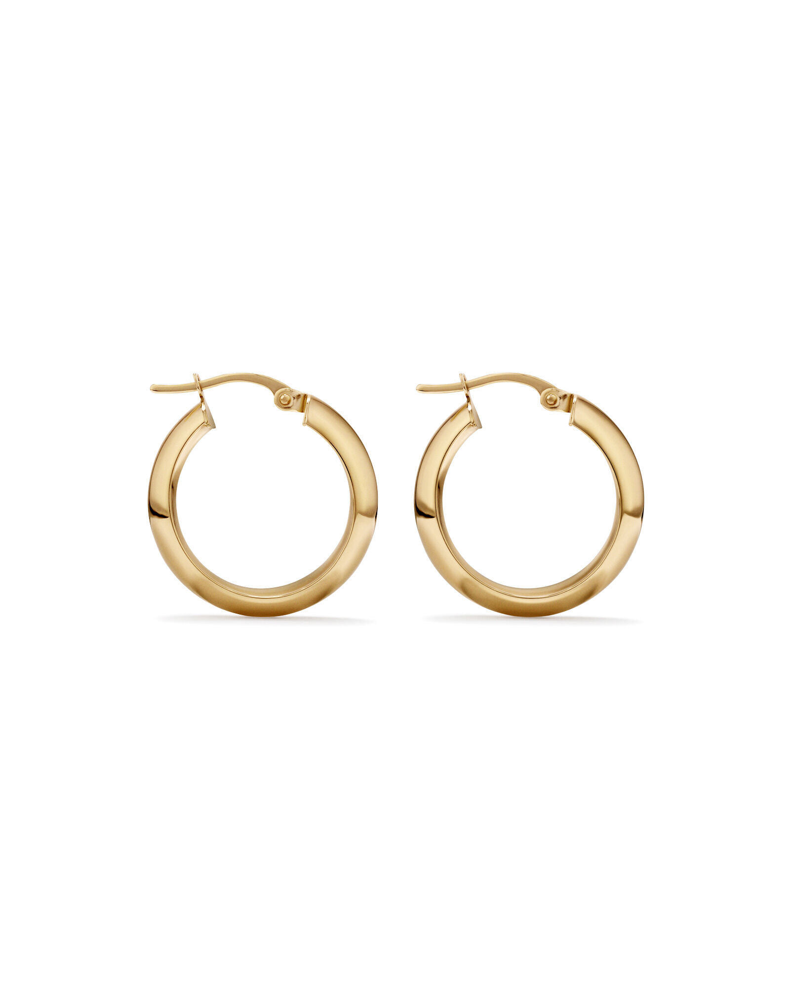 15mm Hoop Earrings 10kt Yellow Gold