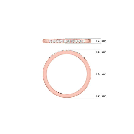 Evermore Bridal Set with Morganite & 1/5 Carat TW of Diamonds in 10kt Rose Gold Evermore Bridal Set with Morganite & 1/5 Carat TW of Diamonds in 10kt Rose Gold