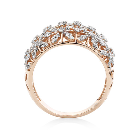 Ring with 0.75 Carat TW of Diamonds in 10kt Rose Gold Ring with 0.75 Carat TW of Diamonds in 10kt Rose Gold