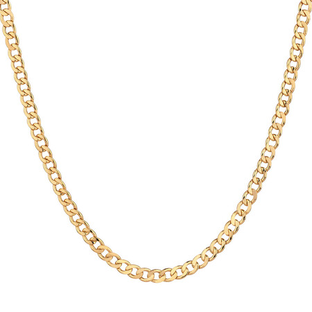 50cm (20") Hollow Curb Chain in 10kt Yellow Gold 50cm (20") Hollow Curb Chain in 10kt Yellow Gold