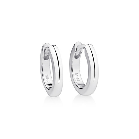 14mm Huggie Earring in Sterling Silver 14mm Huggie Earring in Sterling Silver