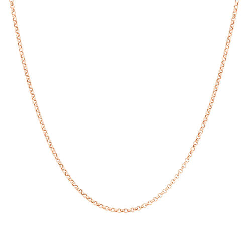 Chaîne belcher creuse en or rose 10 K, 50 cm