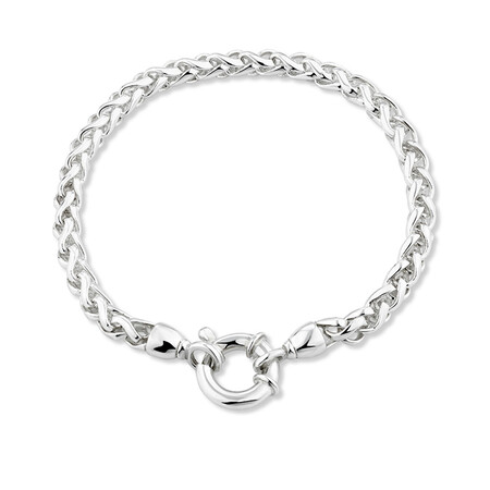 19cm Wheat Chain Bracelet in Sterling Silver 19cm Wheat Chain Bracelet in Sterling Silver