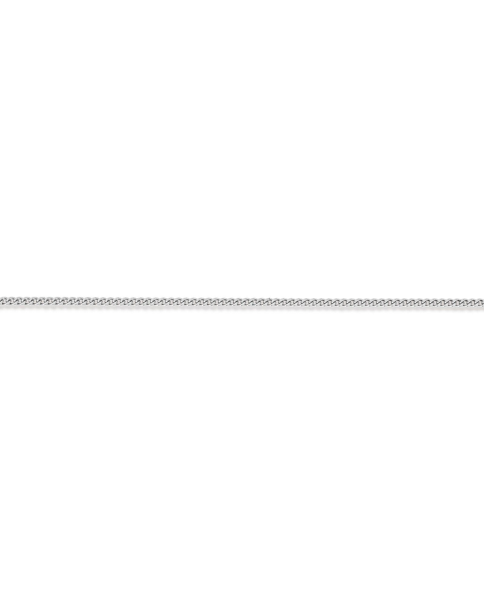 55cm (22") 2-2.5mm Width Fine Curb Chain Necklace in Sterling Silver