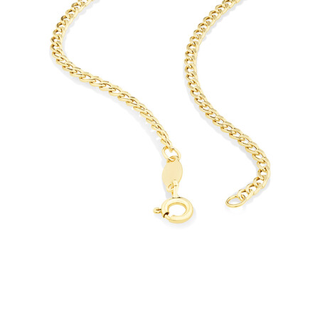50cm (20") Hollow Curb Chain in 10kt Yellow Gold 50cm (20") Hollow Curb Chain in 10kt Yellow Gold