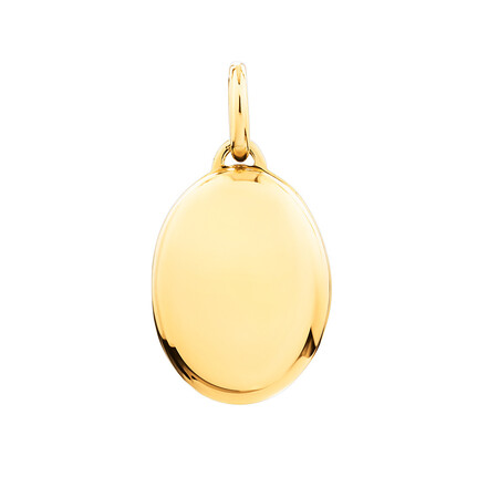 Small Oval Locket in 10kt Yellow Gold