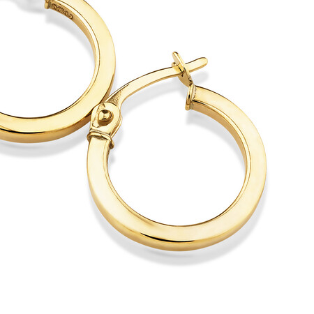 14mm Hoop Earrings in 10kt Yellow Gold 14mm Hoop Earrings in 10kt Yellow Gold