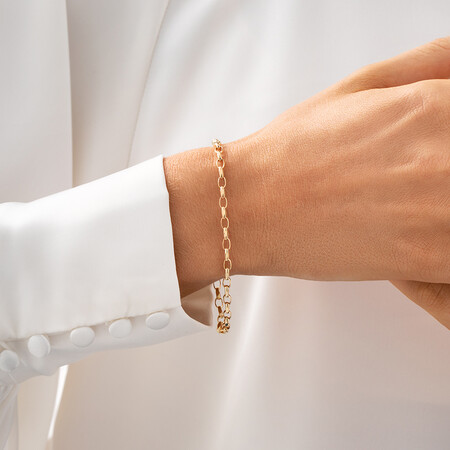 19cm (7.5") Belcher Bracelet in 10kt Yellow Gold 19cm (7.5") Belcher Bracelet in 10kt Yellow Gold