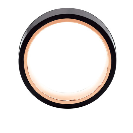 Ring in Black Titanium & 10kt Rose Gold Ring in Black Titanium & 10kt Rose Gold