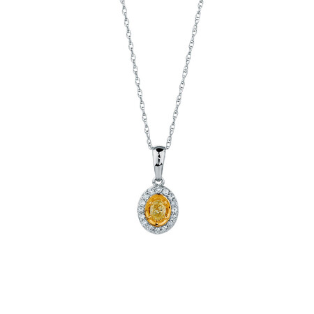 Pendant with 1/4 Carat TW of Diamonds in 10kt Yellow & White Gold Pendant with 1/4 Carat TW of Diamonds in 10kt Yellow & White Gold
