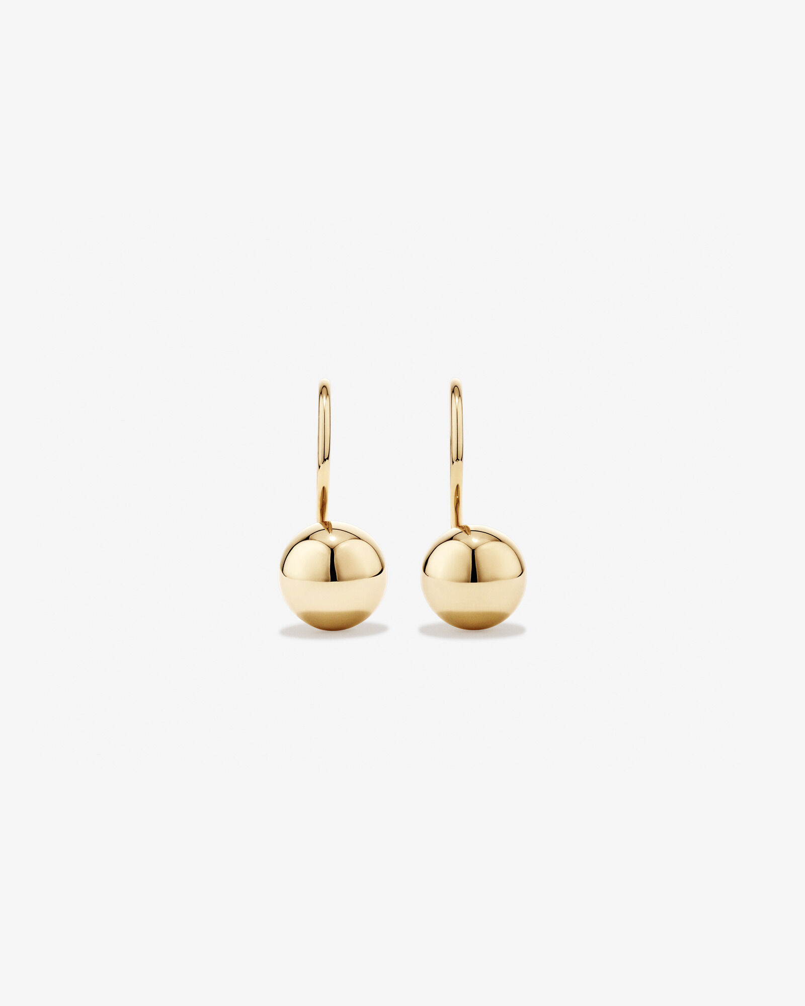 Boucles d'oreilles Euroball de 7 mm en or jaune 10 kt