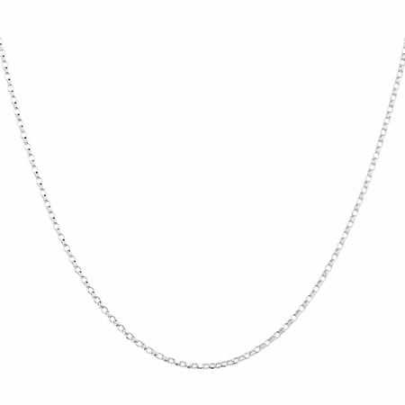 45cm (18") Solid Belcher Chain in 10kt White Gold