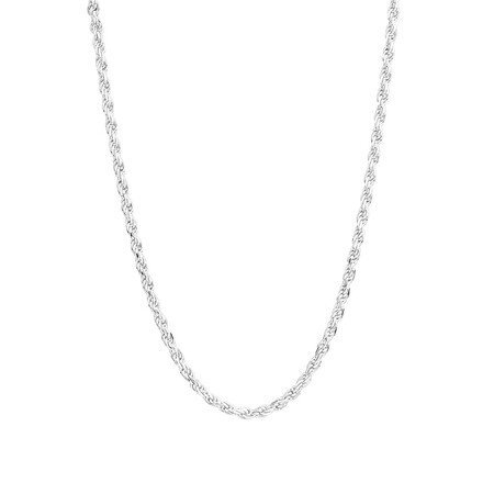 45cm (18") Rope Chain in Sterling Silver 45cm (18") Rope Chain in Sterling Silver