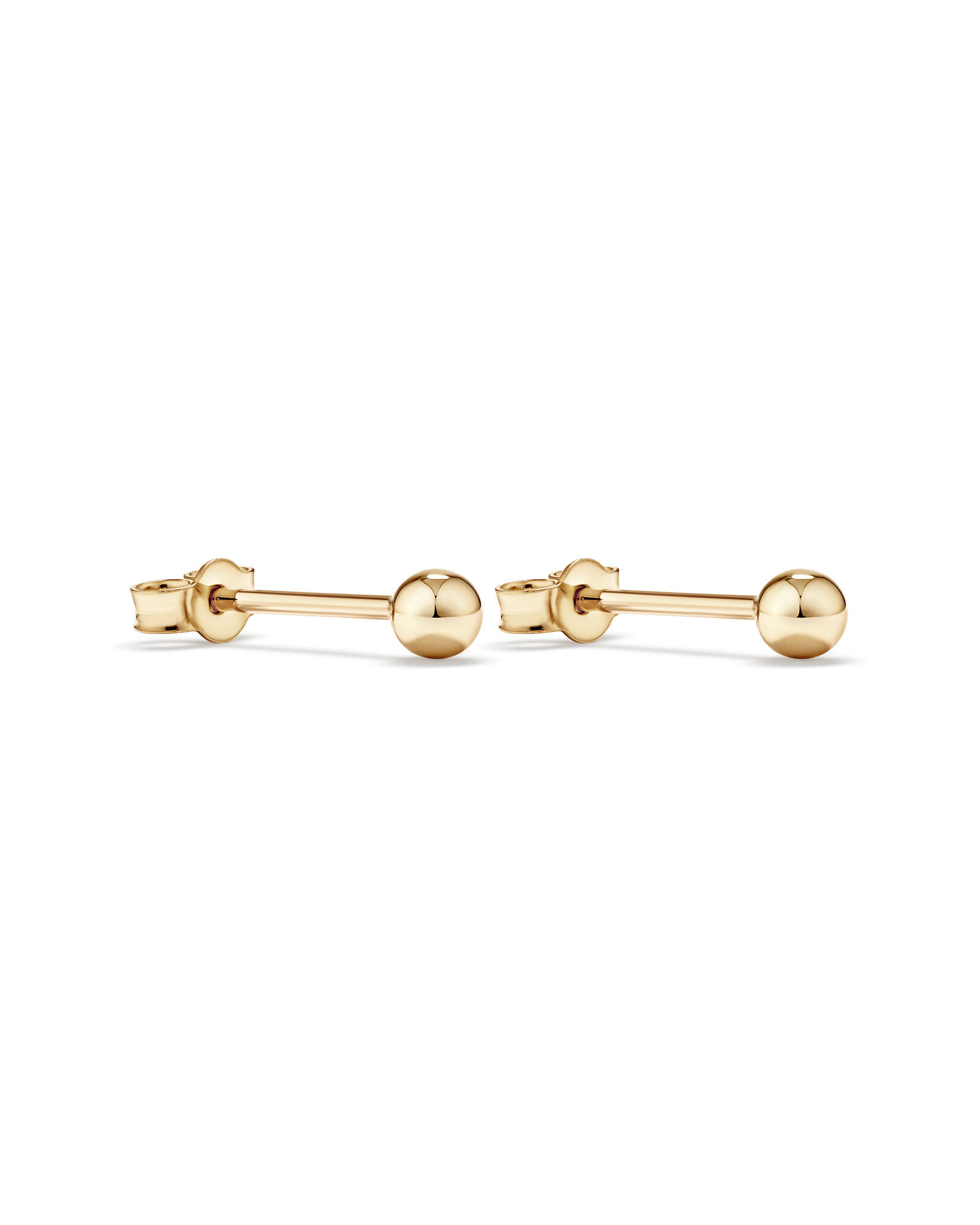 3mm Ball Stud Earrings 10kt Yellow Gold