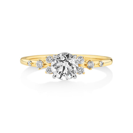 Scatter Ring with 0.83 Carat TW of Diamonds in 14kt Yellow Gold Scatter Ring with 0.83 Carat TW of Diamonds in 14kt Yellow Gold