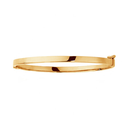 Hinged Bangle in 10kt Yellow Gold